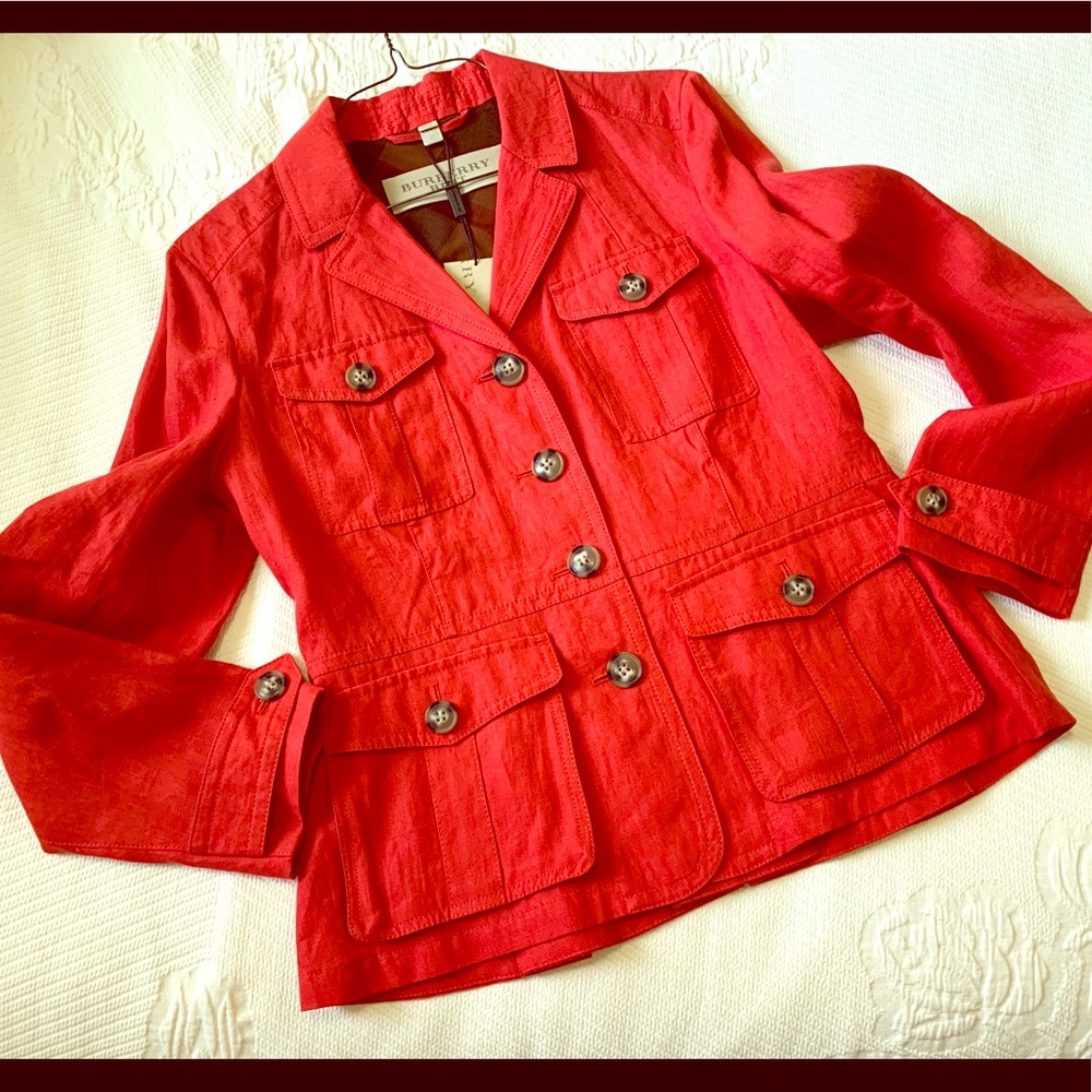 Burberry Brit Symdale Linen Jacket US12